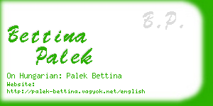 bettina palek business card